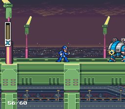 Mega Man scene - megamanxscreenshot